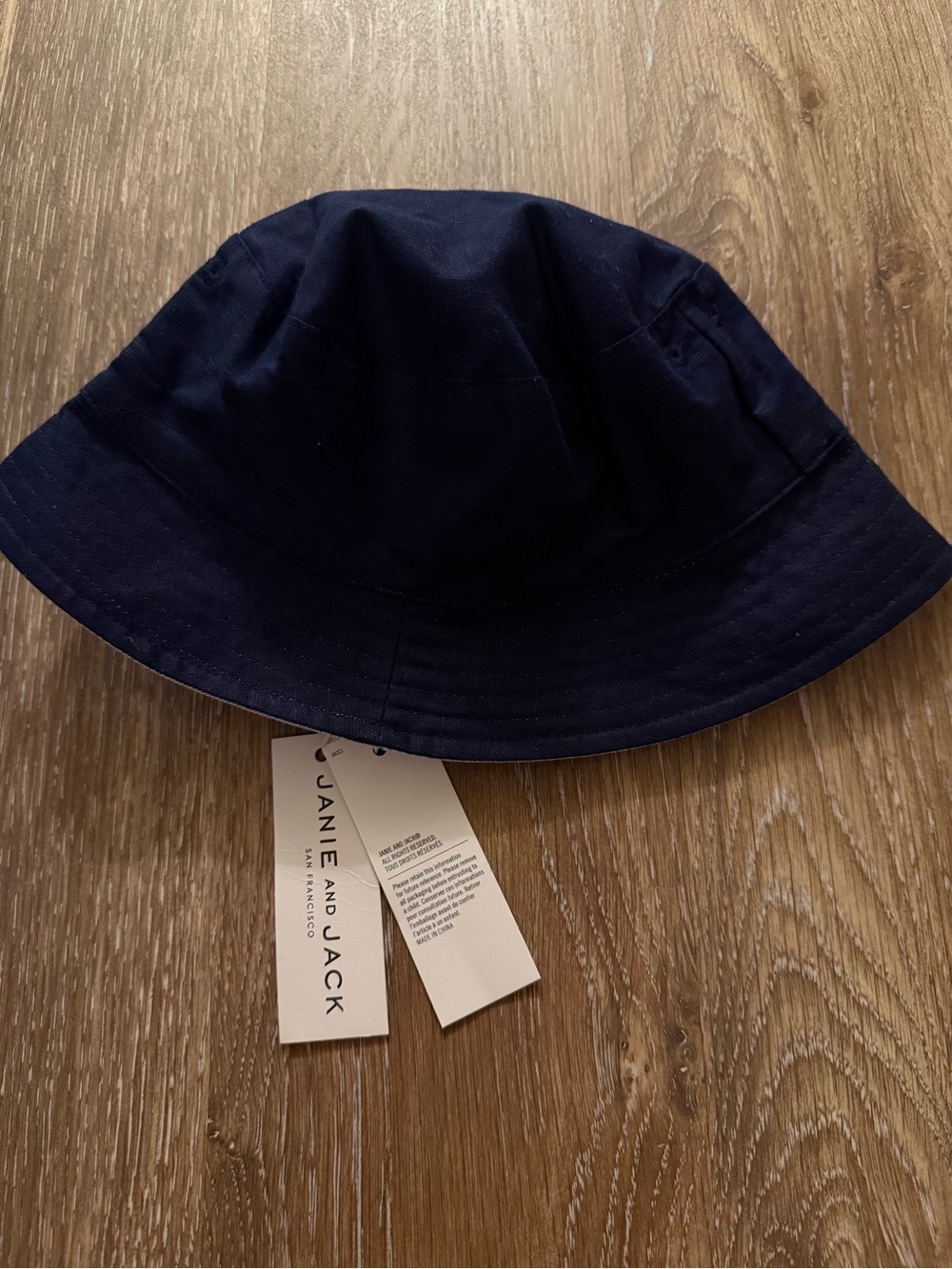 Janie and Jack Light Blue Bucket Hat
